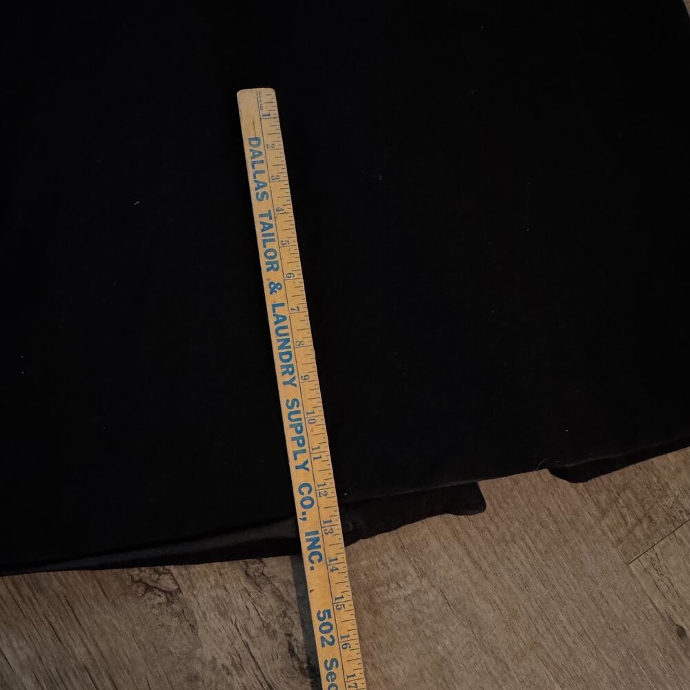 Vintage Long Wool Womens 14 L Dress Coat Velvet Trim Cuffed A-Line Button Front - Picture 8 of 8